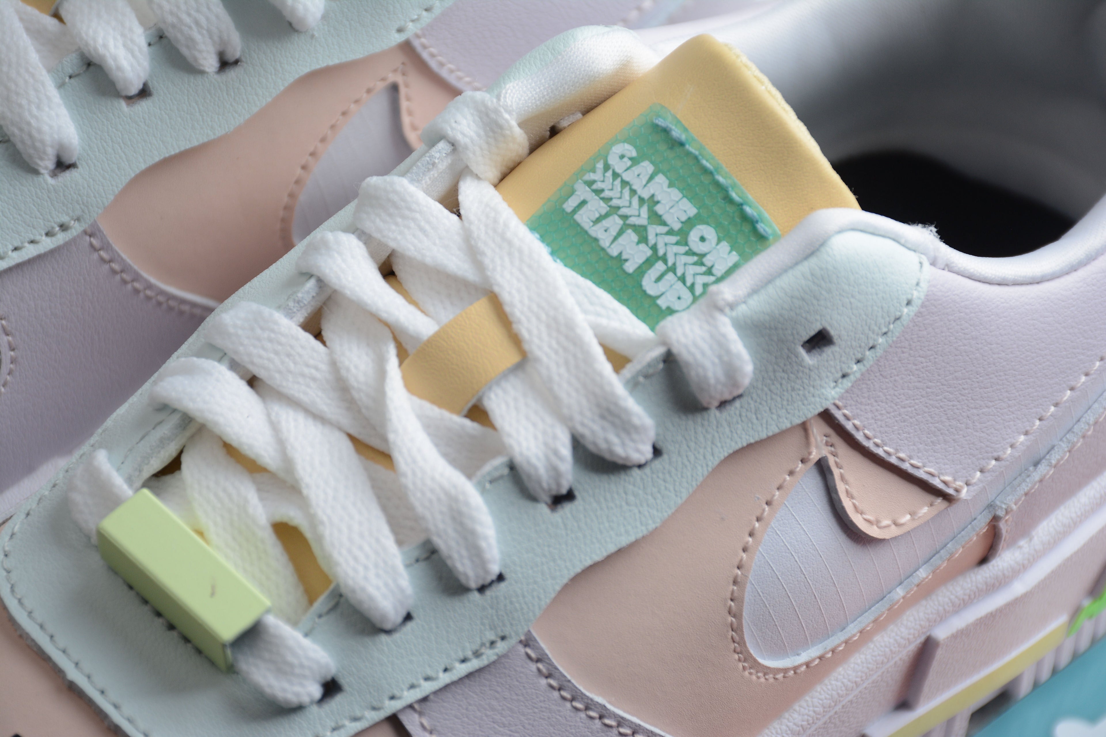 Nike Air Force One Grey / Tan / Sage / Yellow