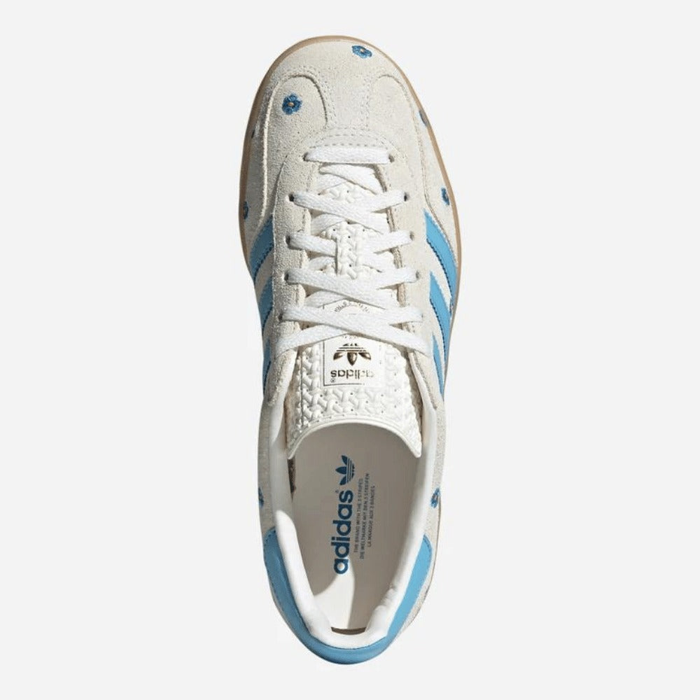 Adidas Gazelle Indoor White / Blue Flowers