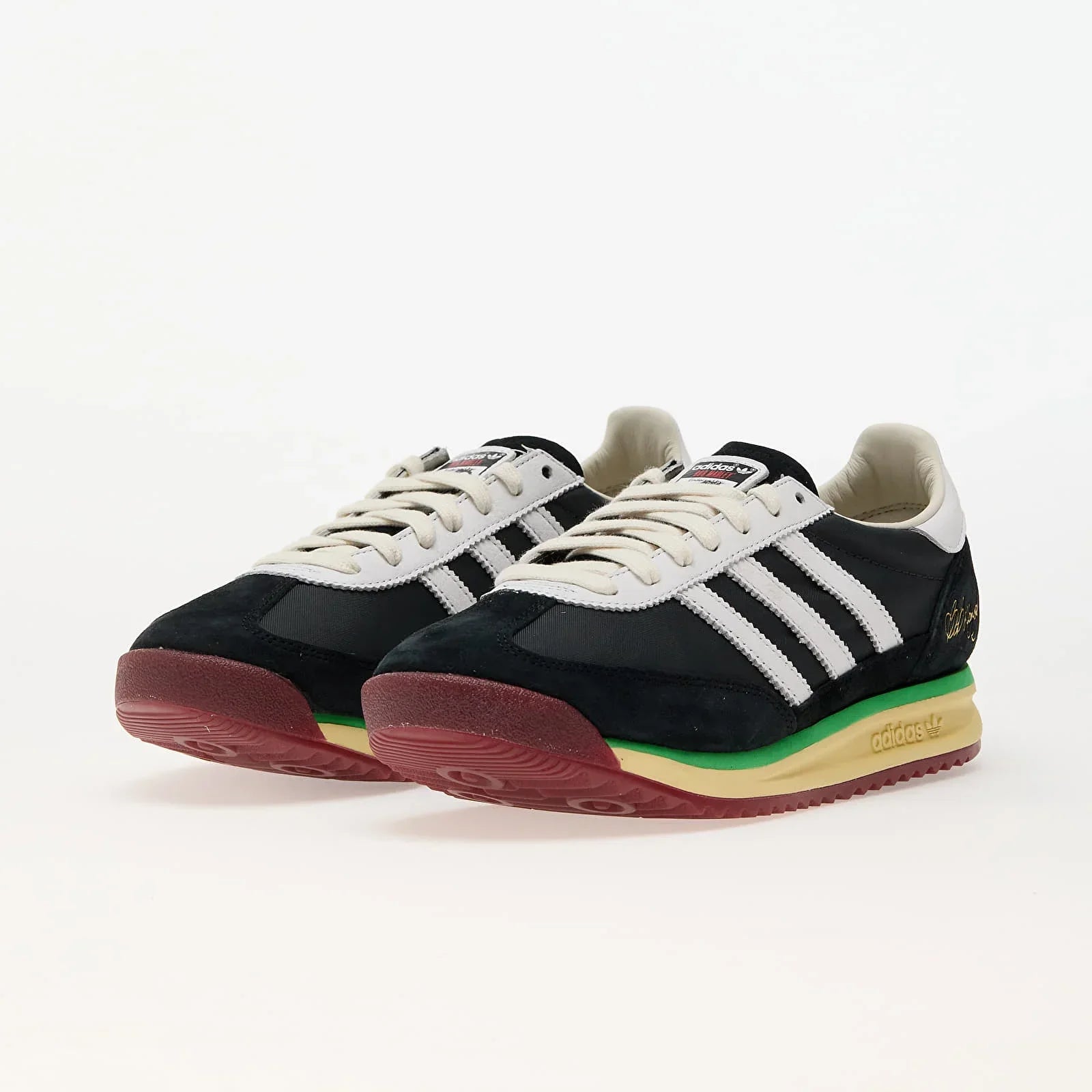 Adidas SL 72 OG Core Black / Rasta Gold