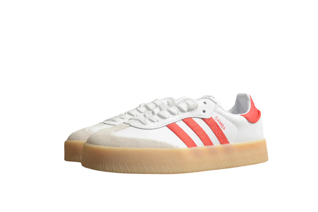 Adidas Samba White / Solar Red