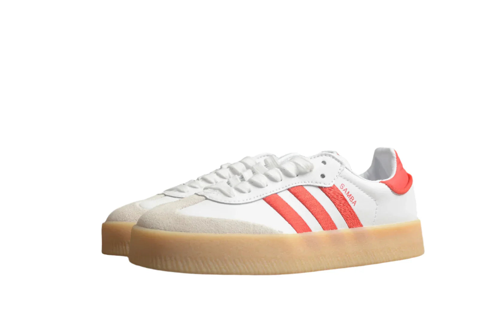 Adidas Samba White / Solar Red