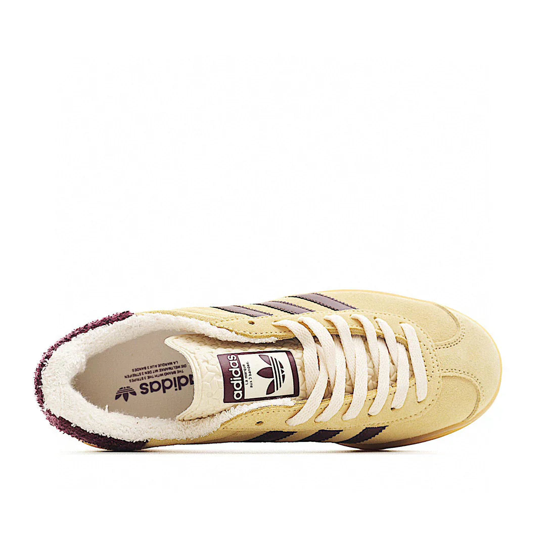 Adidas Gazelle Bold Yellow / Burgundy