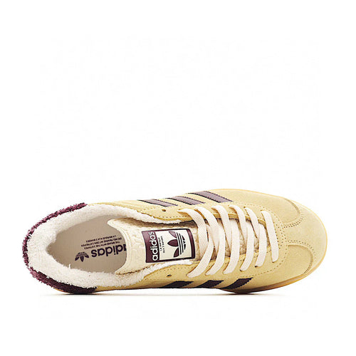 Adidas Gazelle Bold Yellow / Burgundy