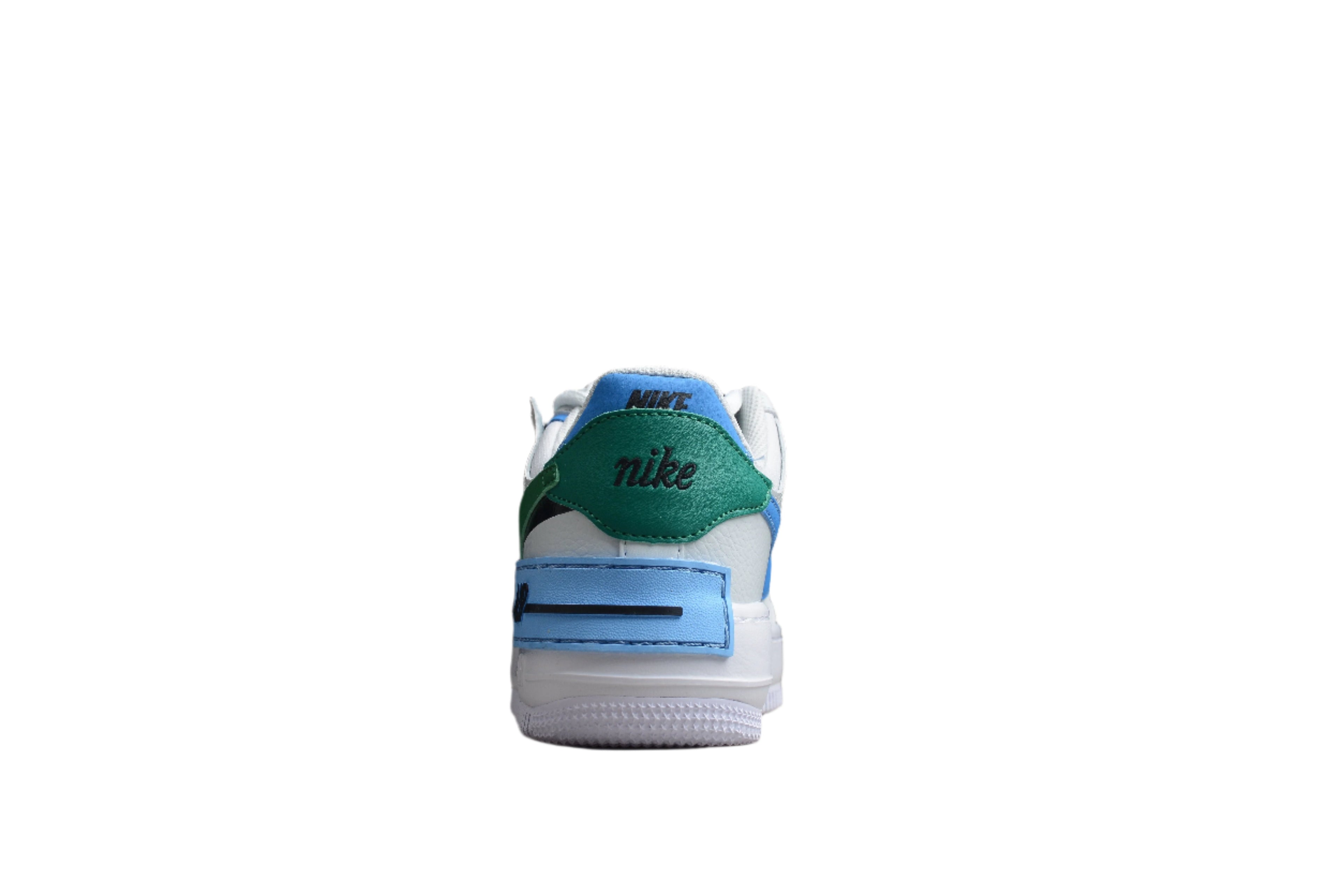 Nike Air Force One Shadow White / Blue / Green