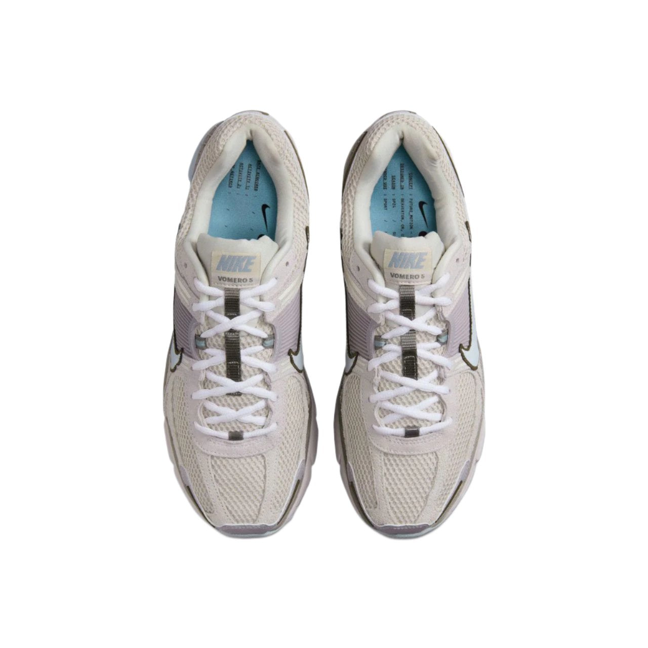 Nike Running Zoom Vomero 5 Off-White / Light Blue