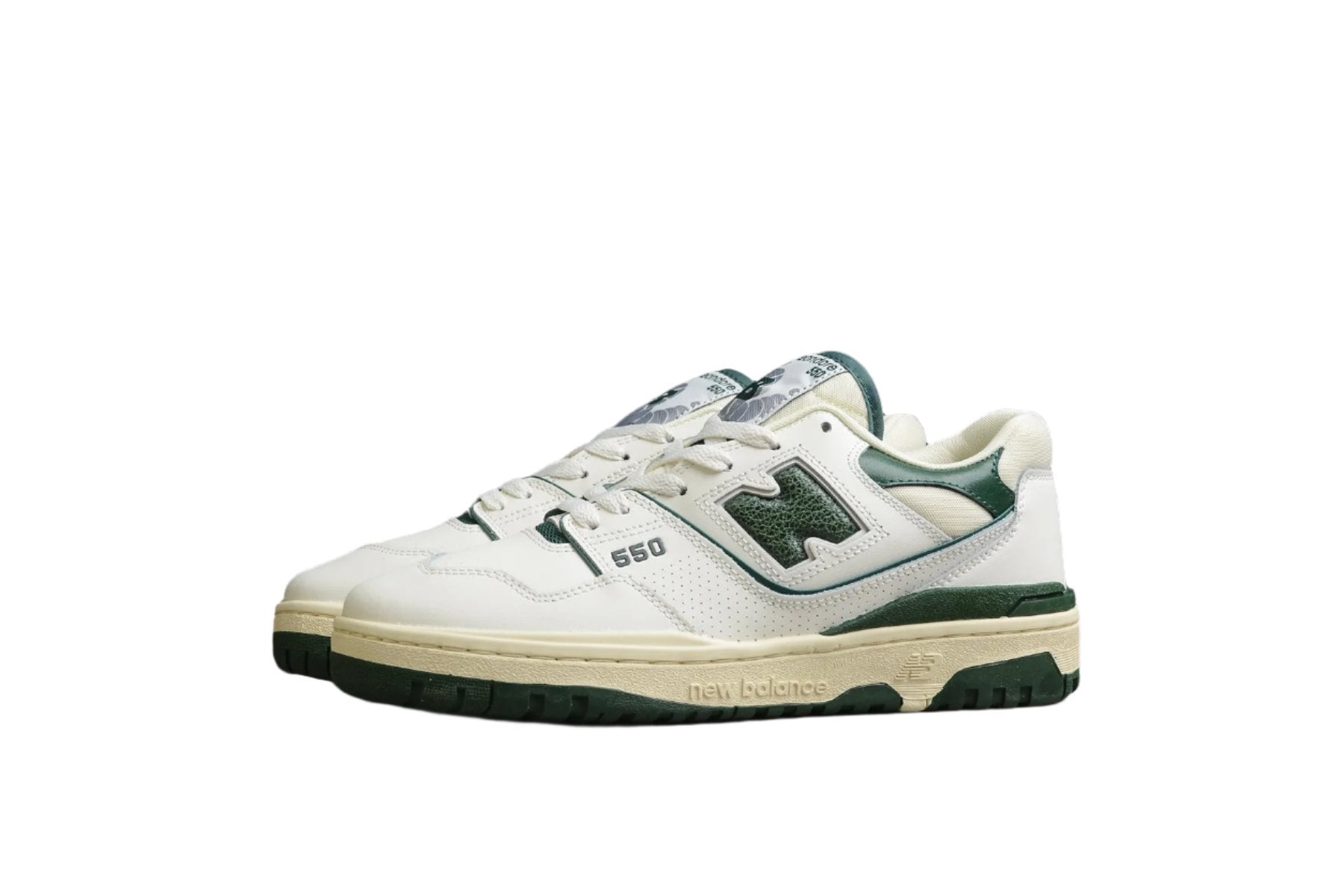 New Balance 550 Sea Salt Marsh Green
