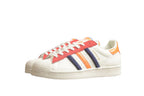 Adidas Superstar White / Blue-Orange-Red