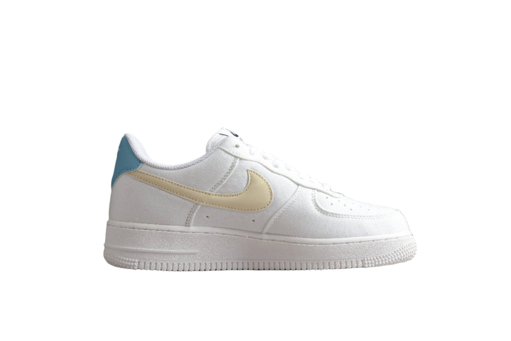 Nike Air Force One White / Light Yellow / Blue