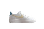 Nike Air Force One White / Light Yellow / Blue