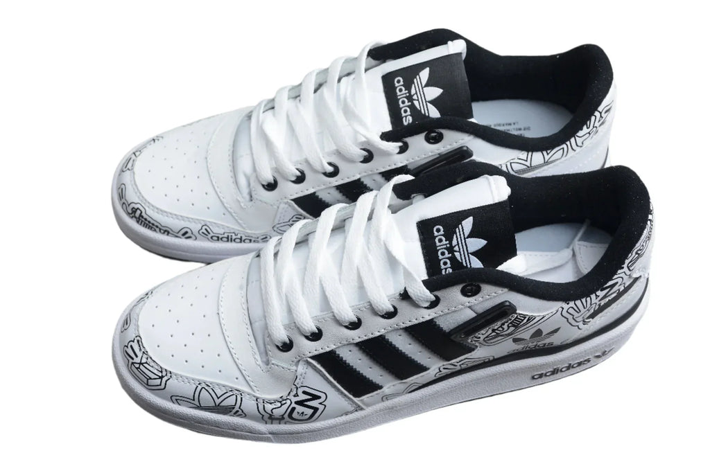 Adidas Forum Bold Graphics / White Black