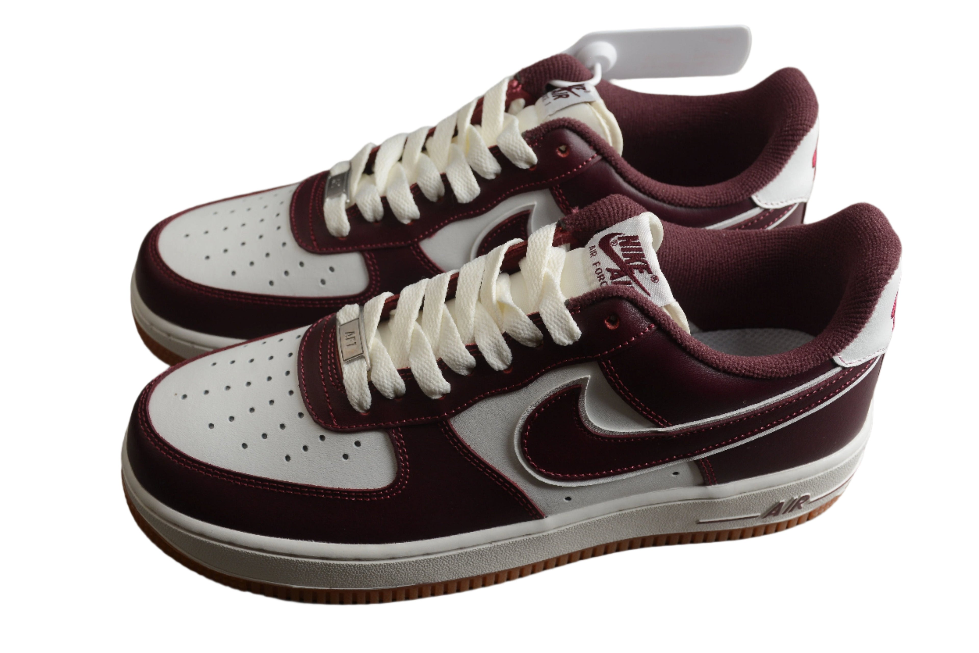 Nike Air Force One Burgundy / White