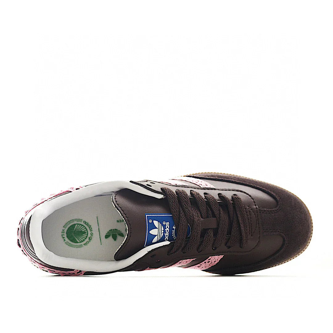 Adidas Samba Dark Coffee / Pink Lace