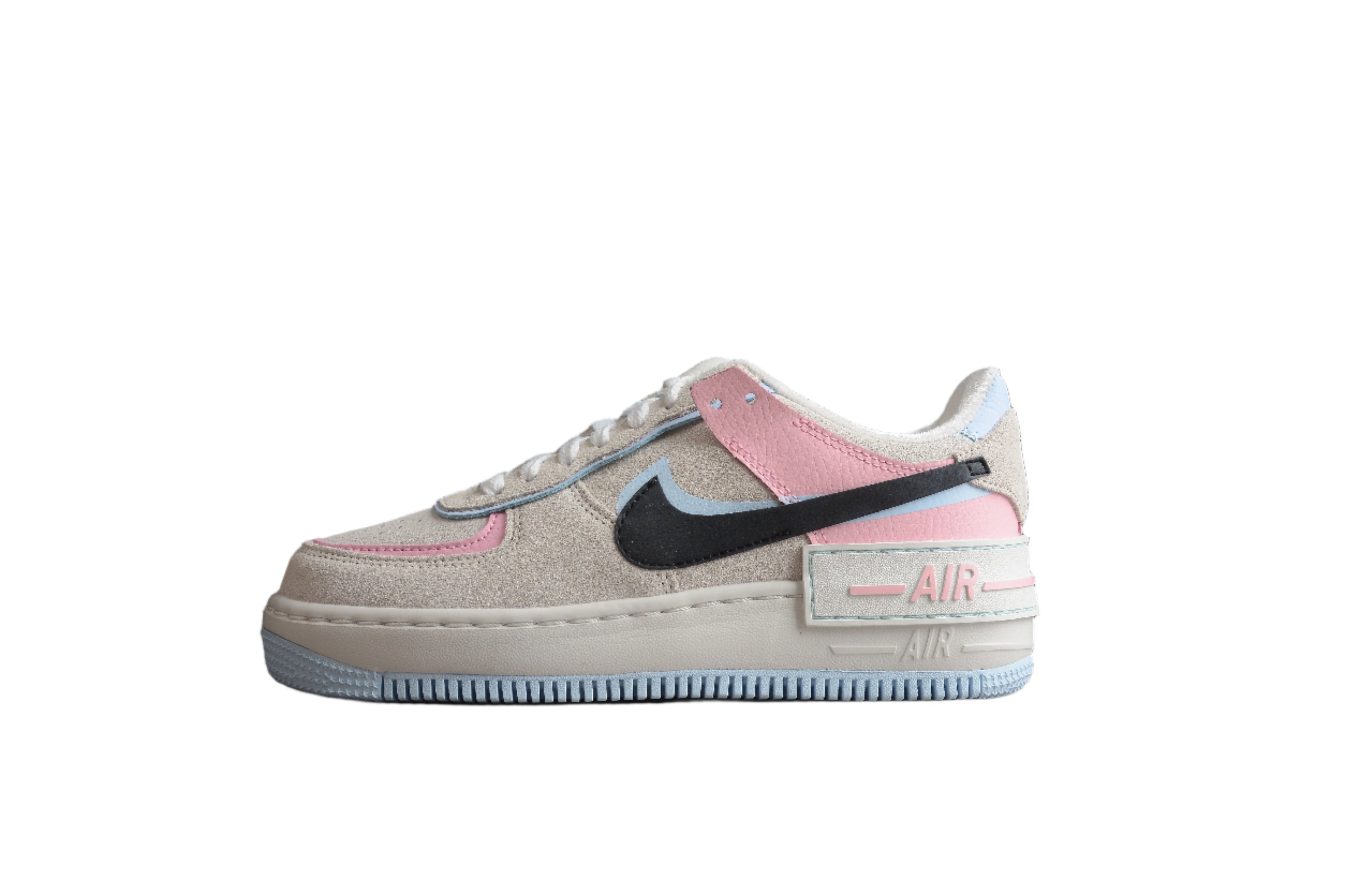 Nike Air Force One Light Blue / Pink / Black
