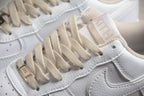 Nike Air Force One White / Particle Pink / Metallic Silver