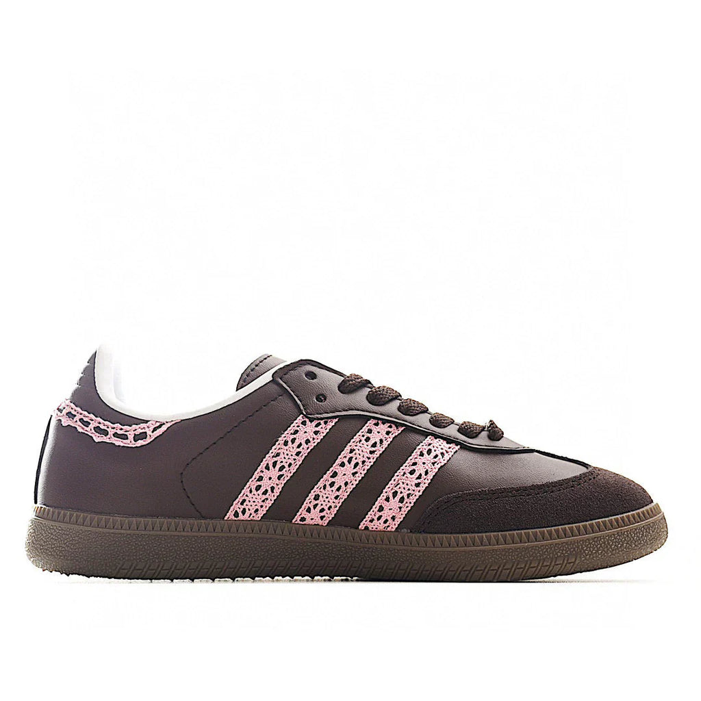 Adidas Samba Dark Coffee / Pink Lace
