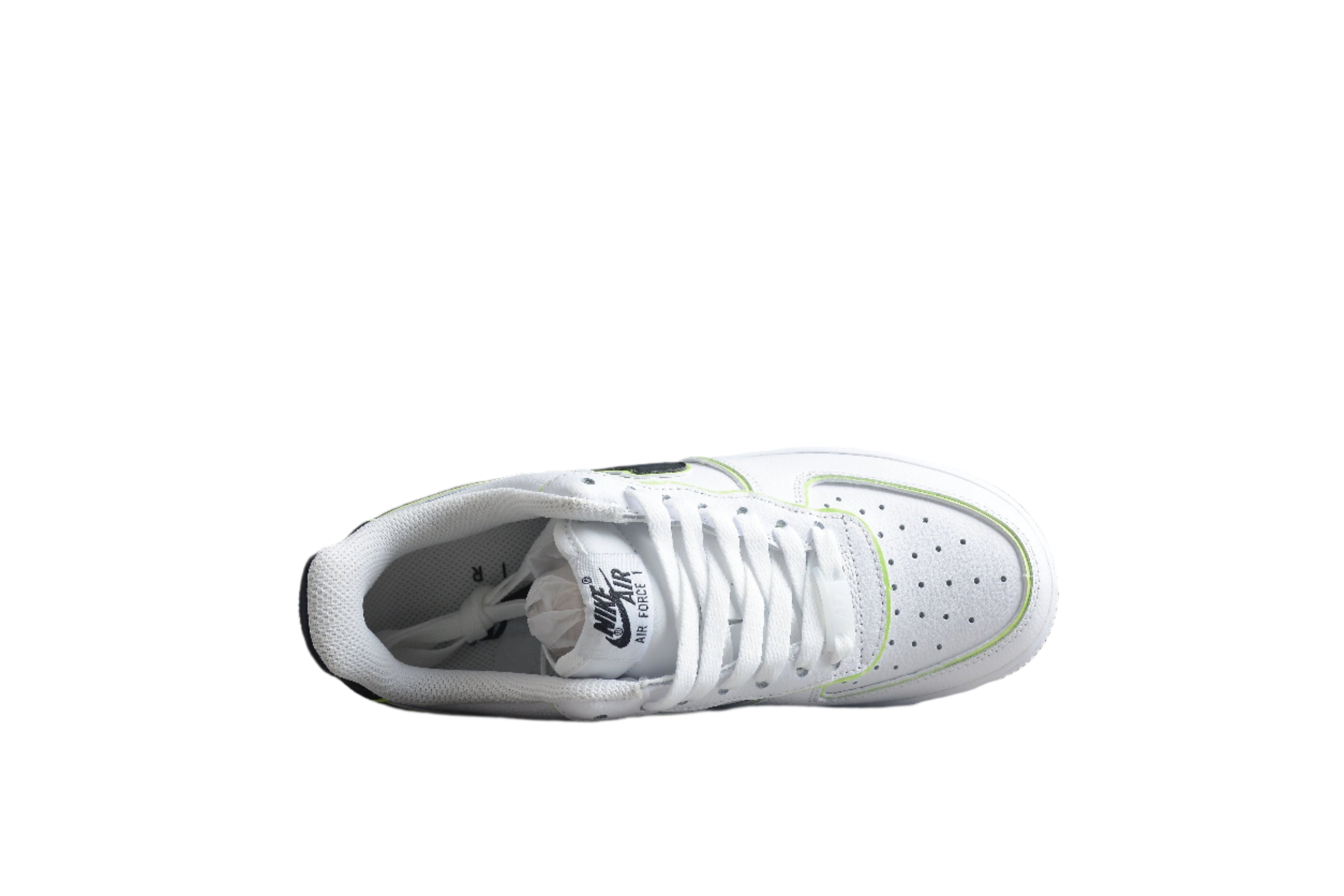 Nike Air Force One White / Black / Neon Green