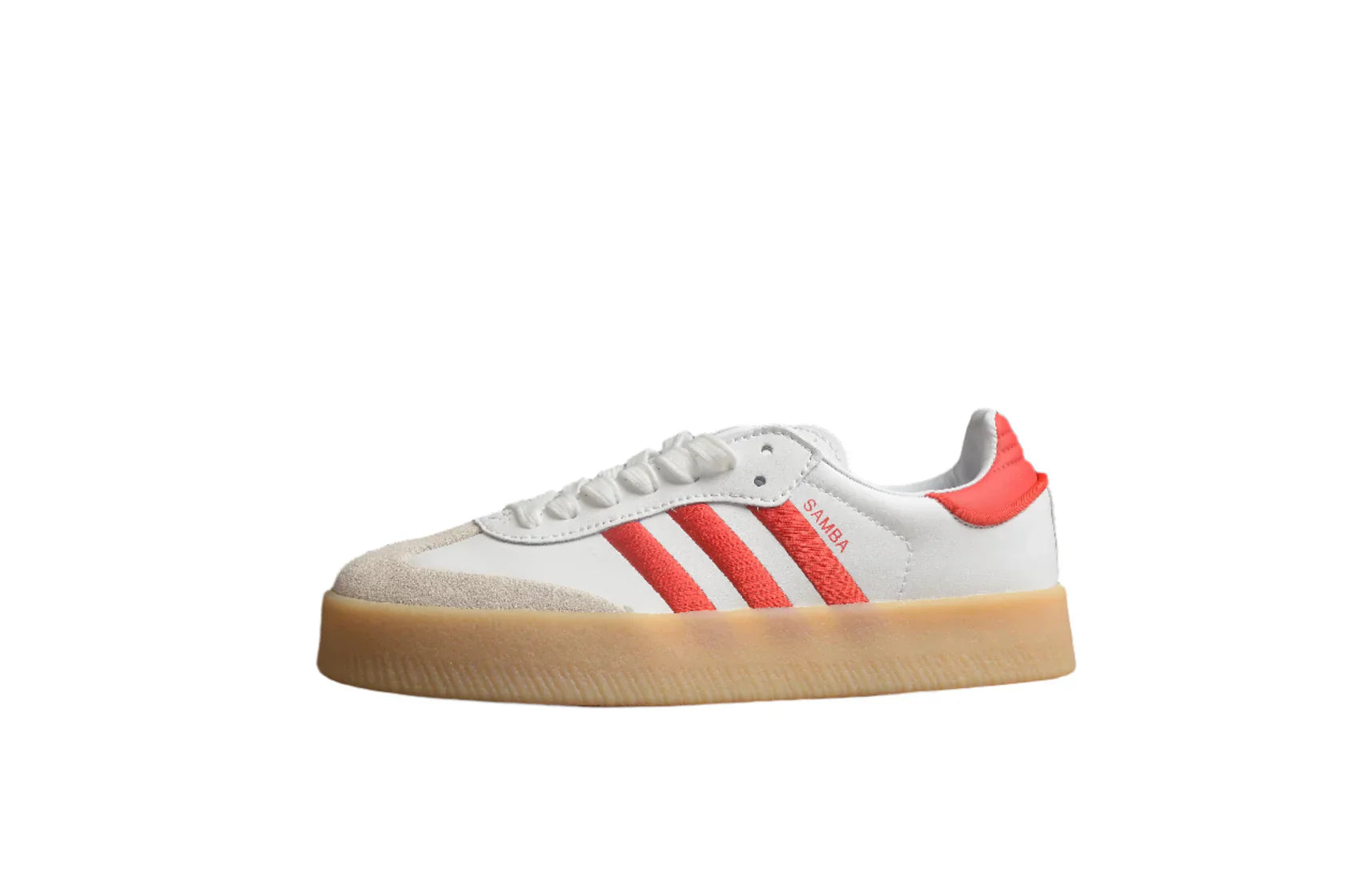 Adidas Samba White / Solar Red