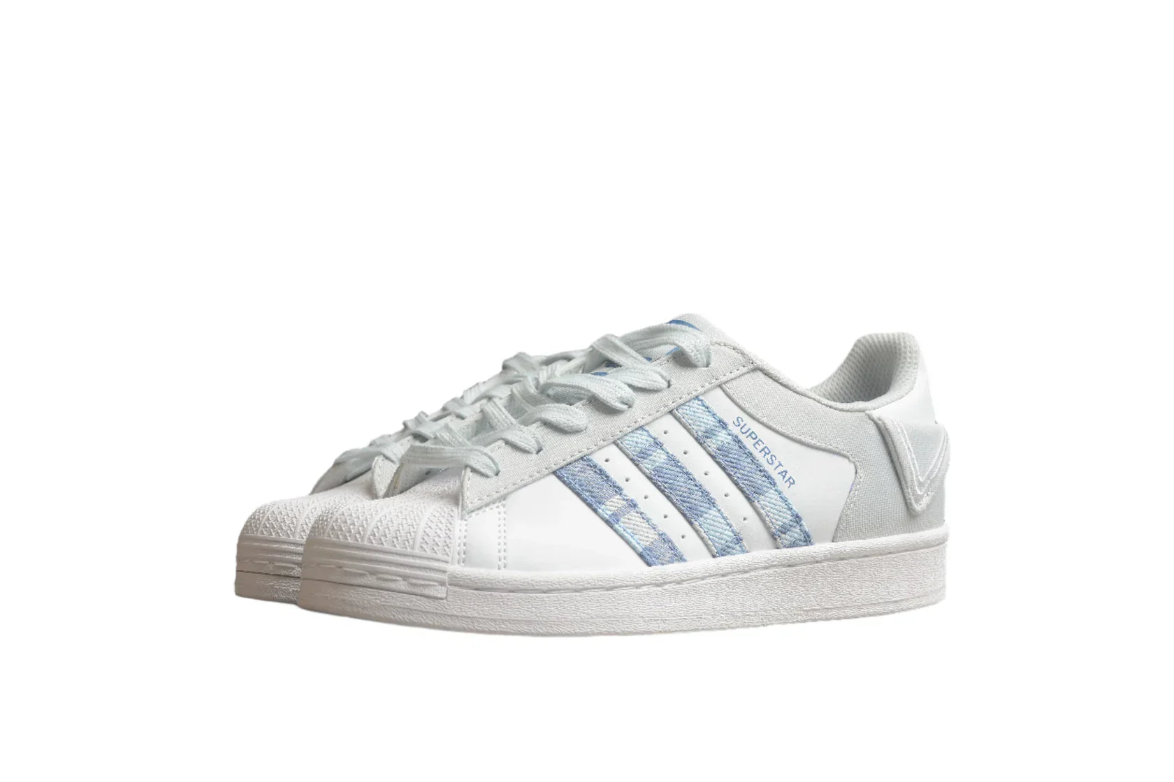 Adidas Superstar White / Light-Blue Jeans