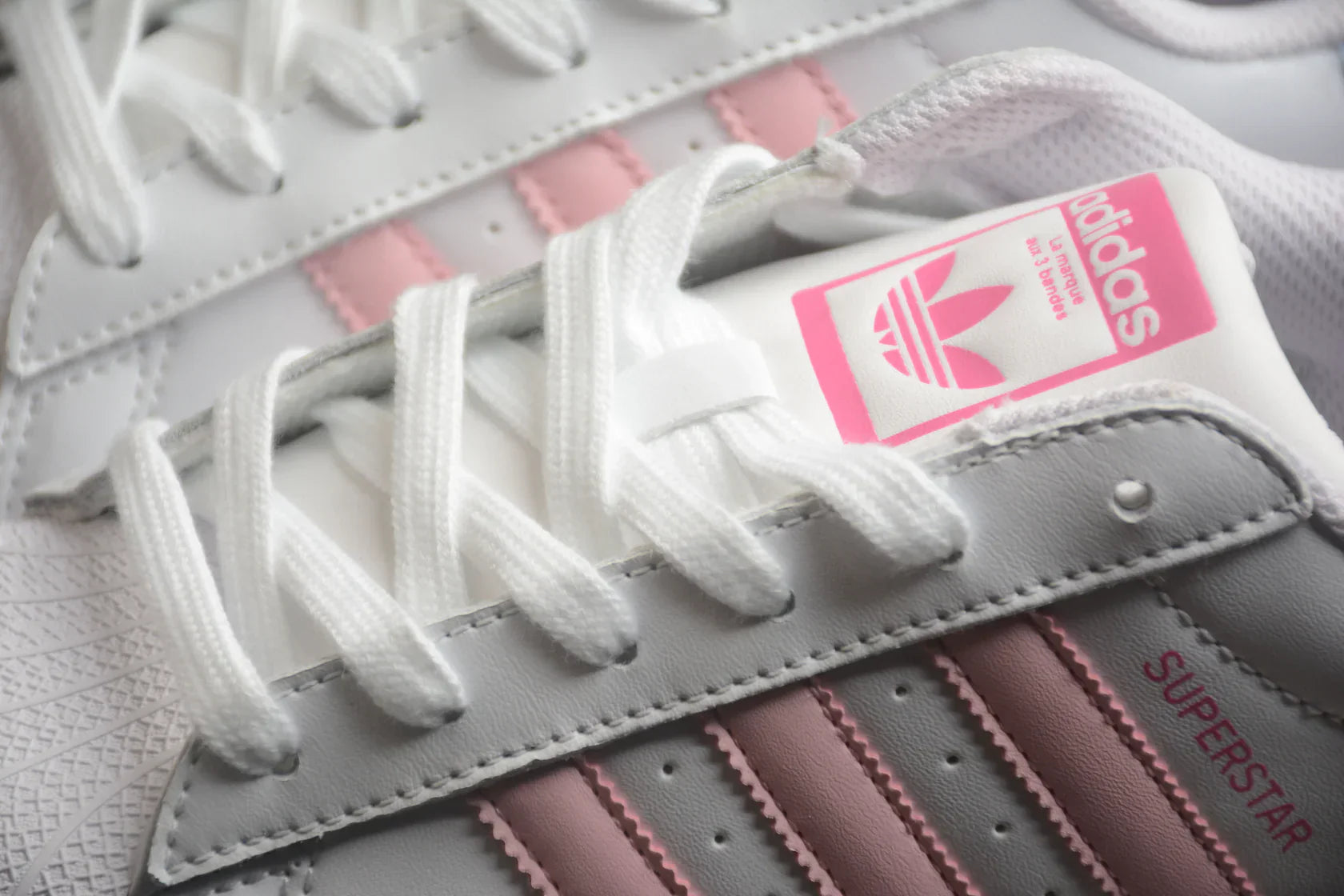 Adidas Superstar White / Pink