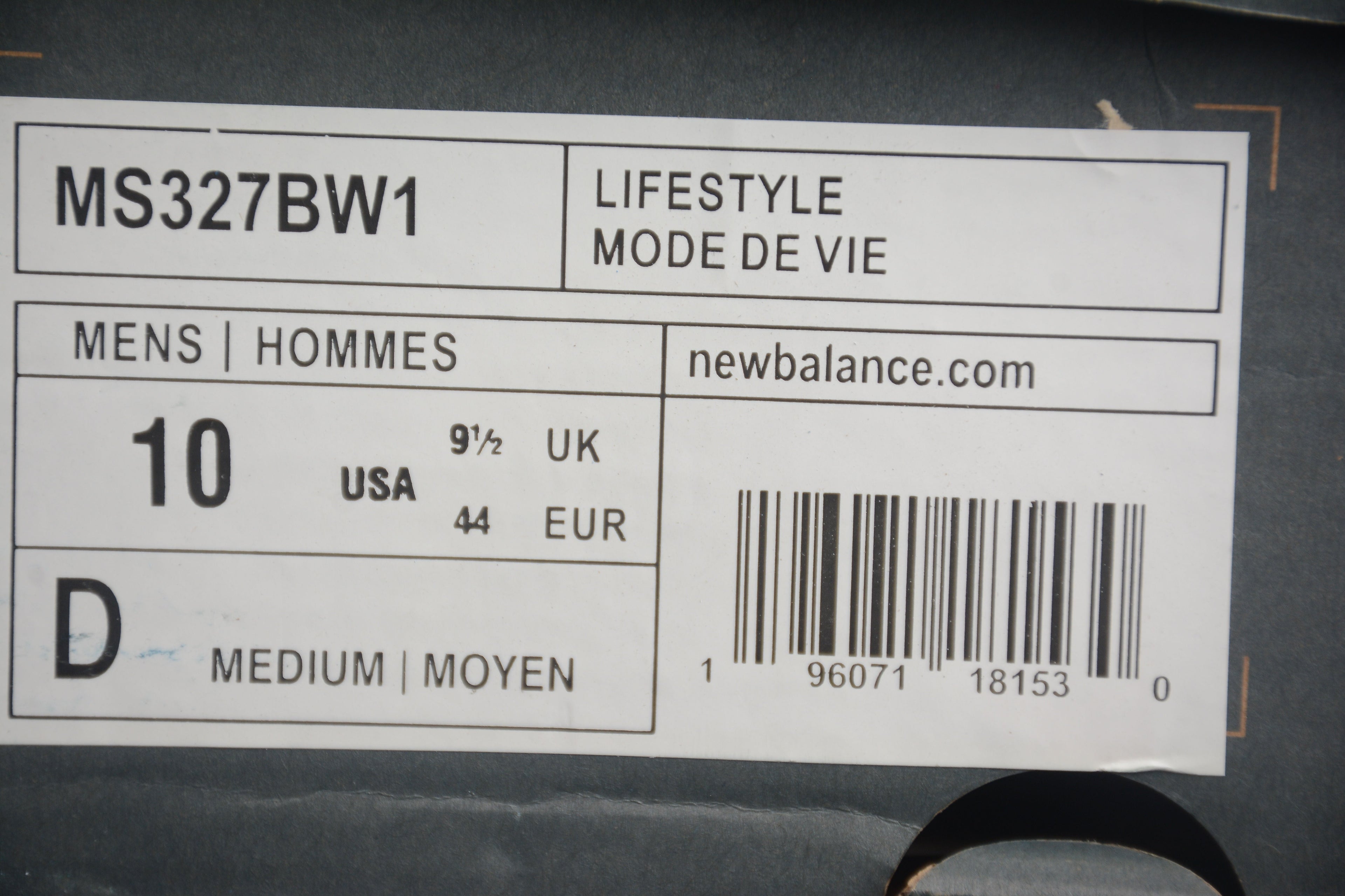 New Balance 327 Black