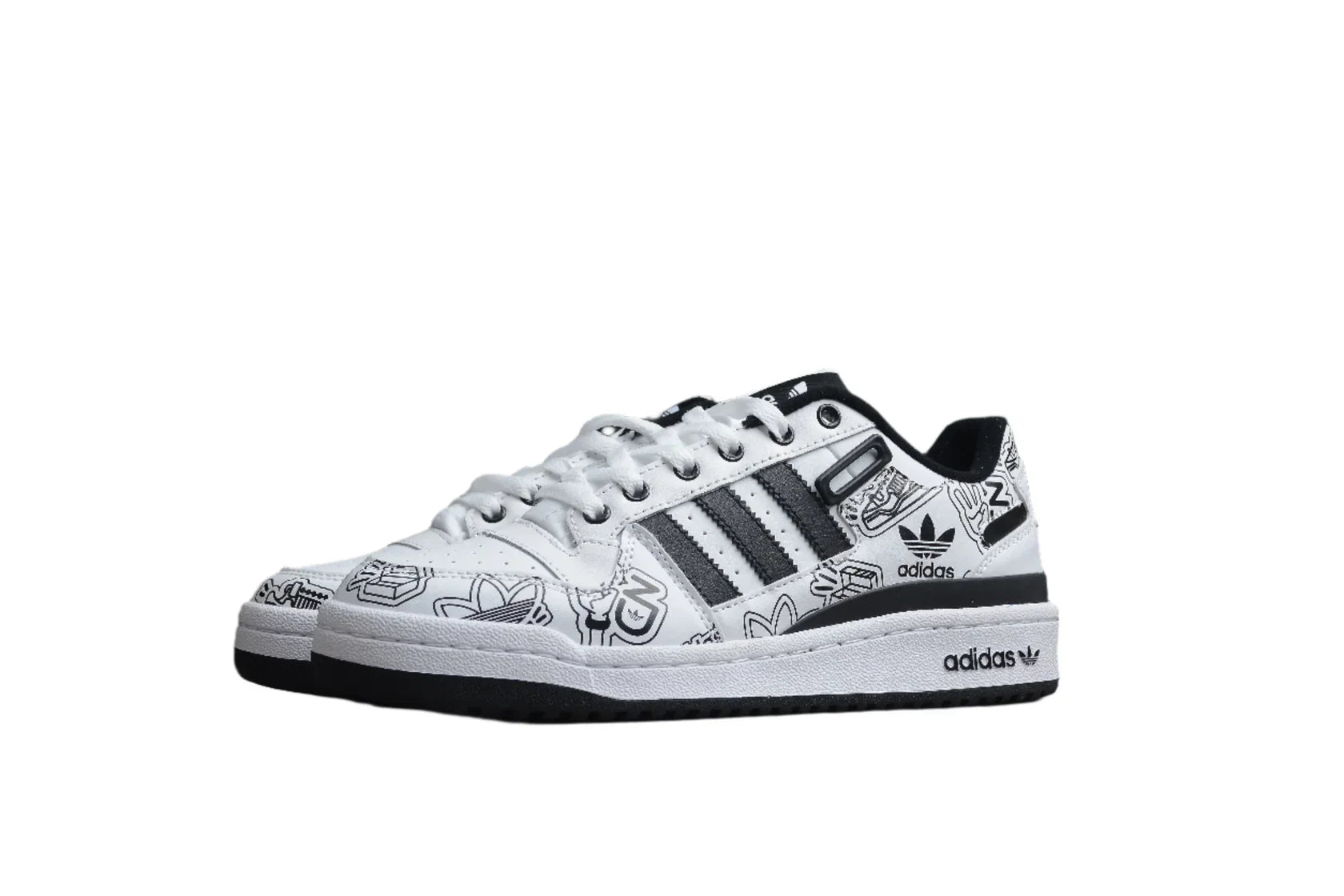 Adidas Forum Bold Graphics / White Black