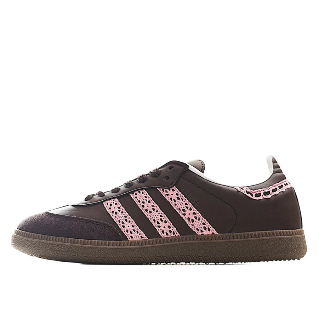 Adidas Samba Dark Coffee / Pink Lace
