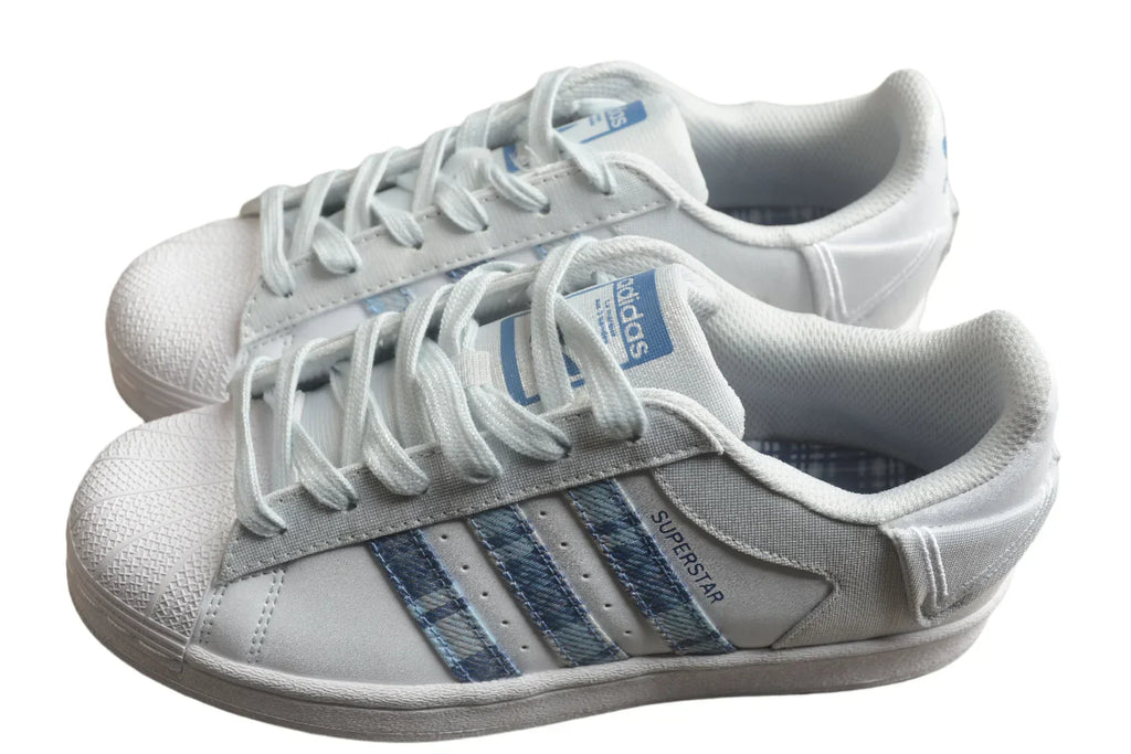 Adidas Superstar White / Light-Blue Jeans