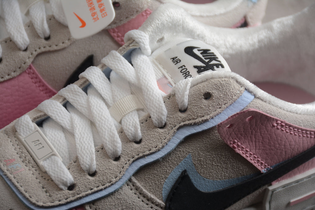 Nike Air Force One Light Blue / Pink / Black