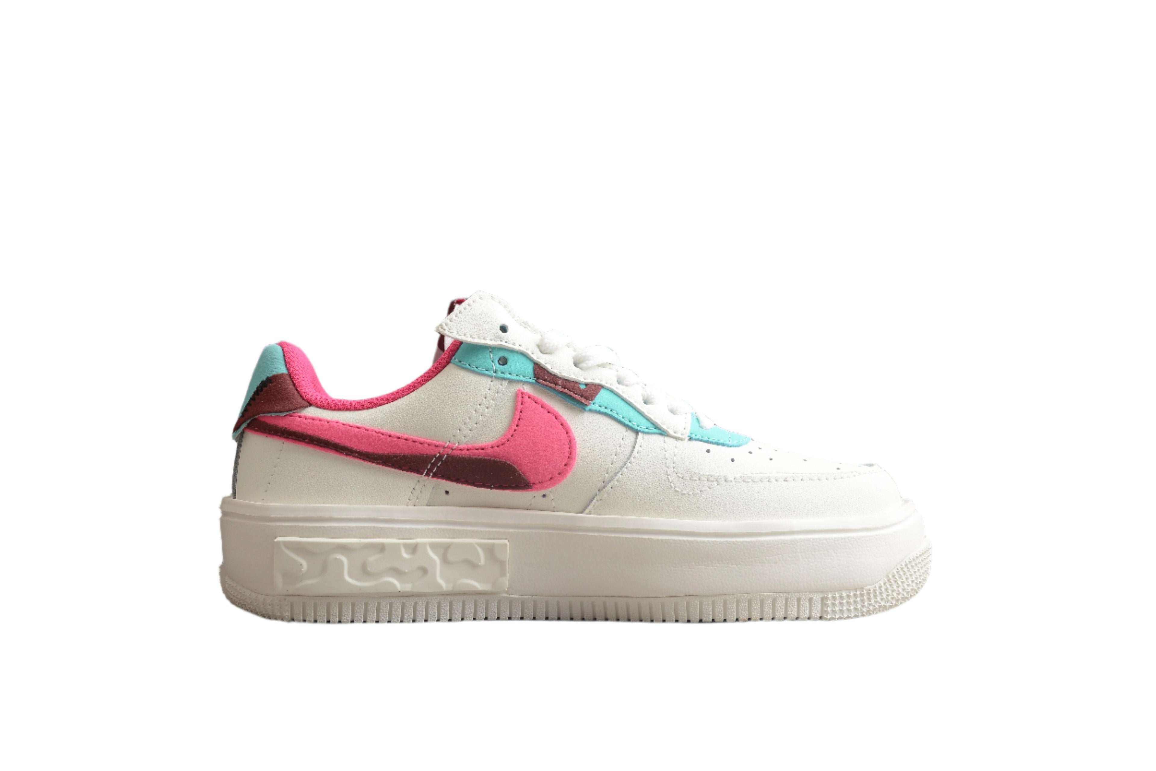 Nike Air Force One Bright Pink and Blue