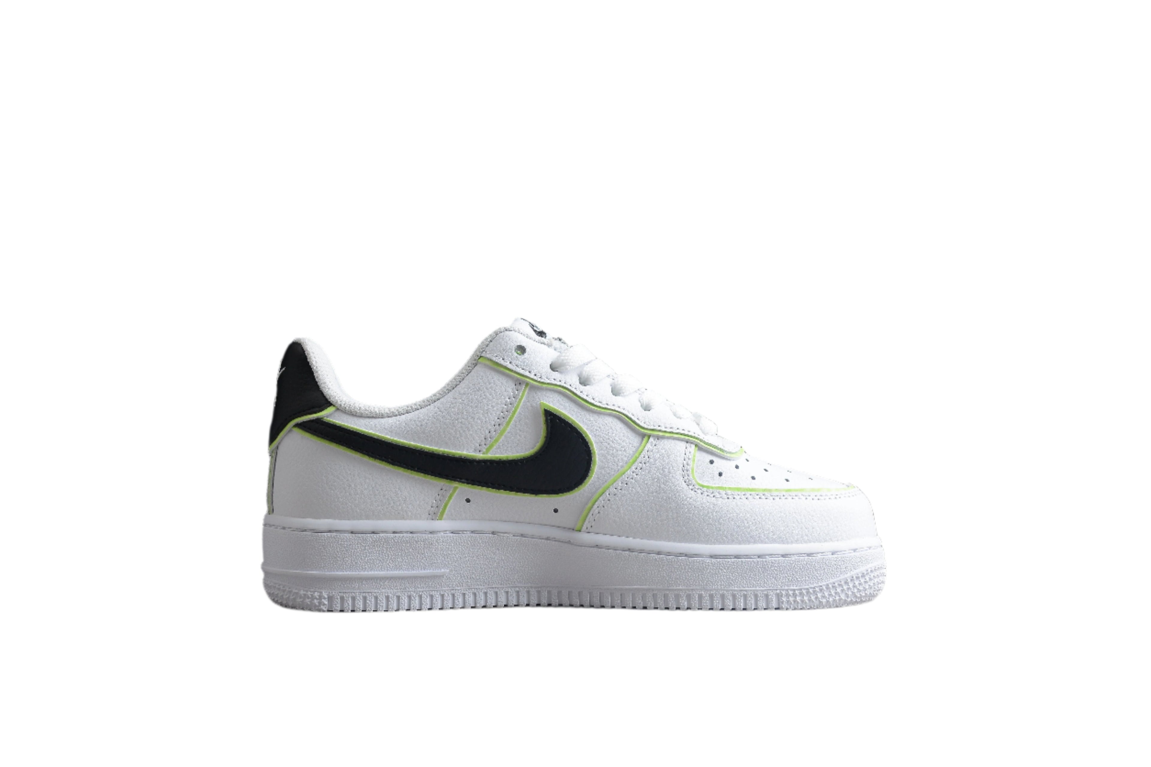 Nike Air Force One White / Black / Neon Green