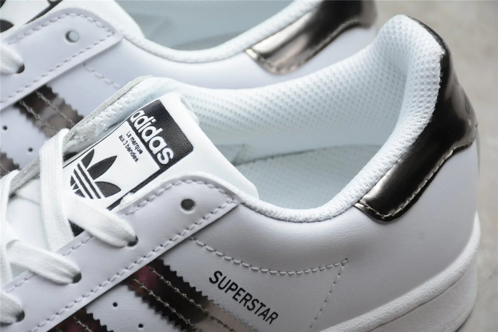 Adidas Superstar White / Silver-Metallic
