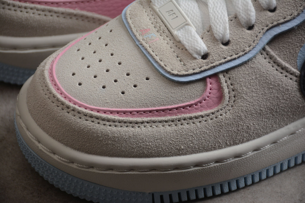 Nike Air Force One Light Blue / Pink / Black