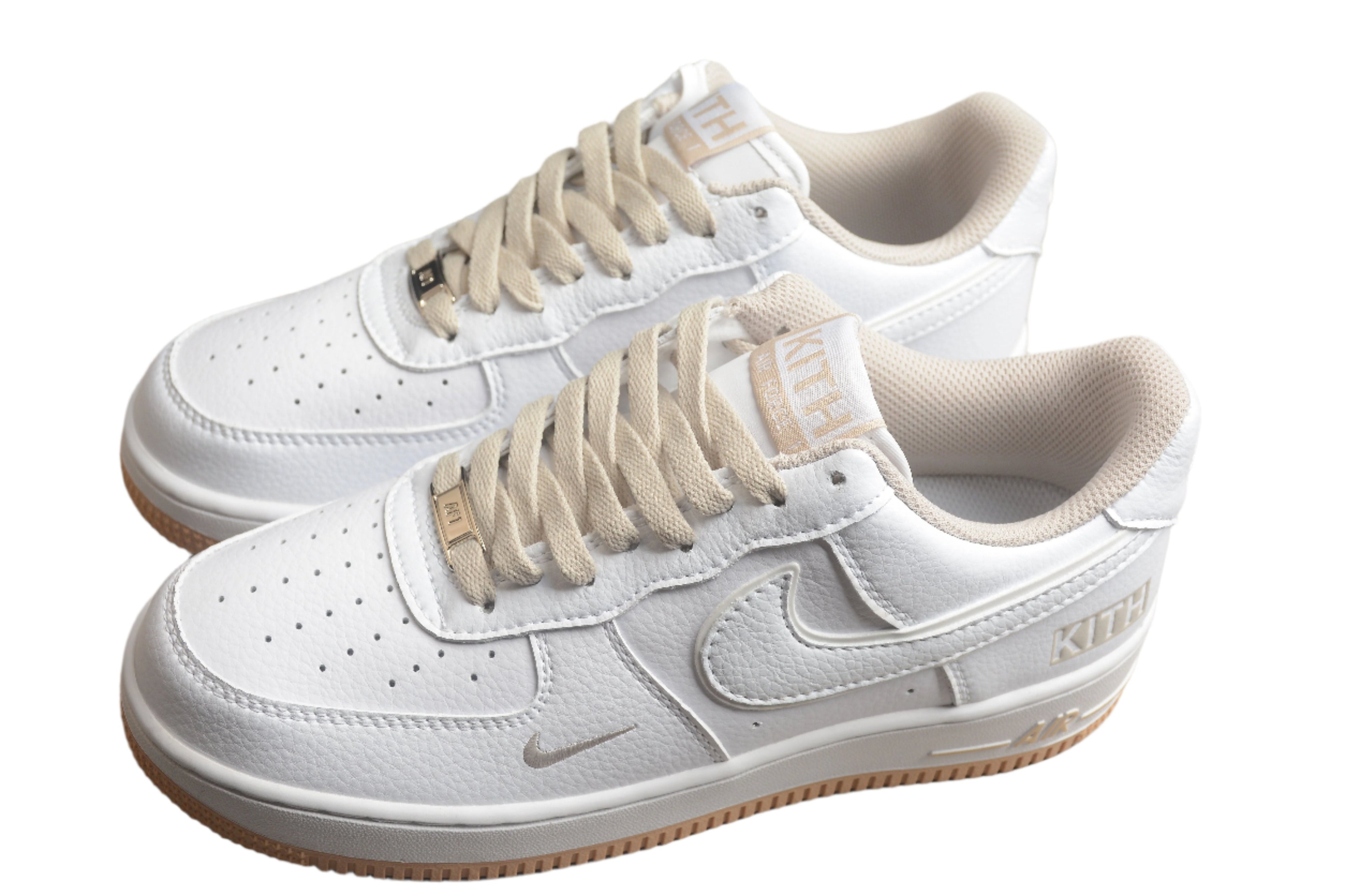 Nike Air Force One White / Particle Pink / Metallic Silver