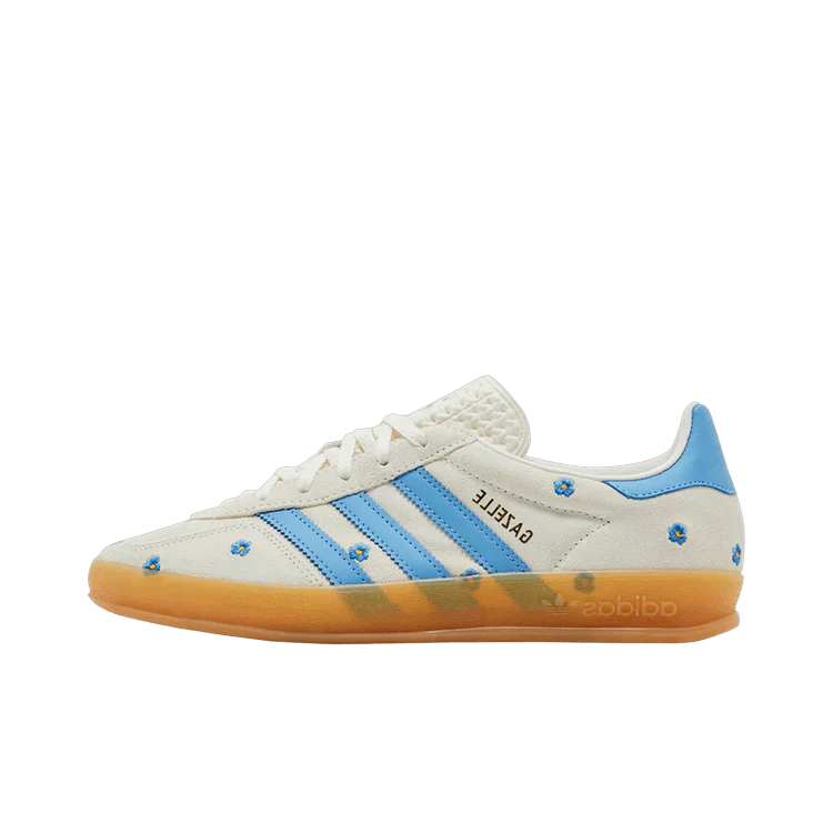 Adidas Gazelle Indoor White / Blue Flowers
