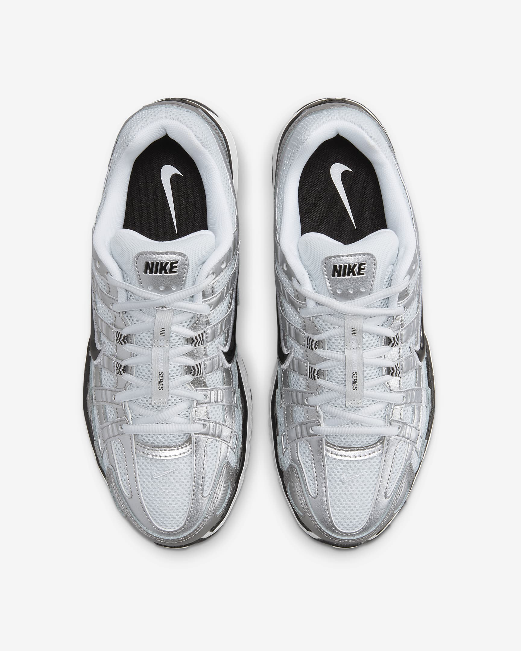 Nike P-6000 Metallic Platinum / Black
