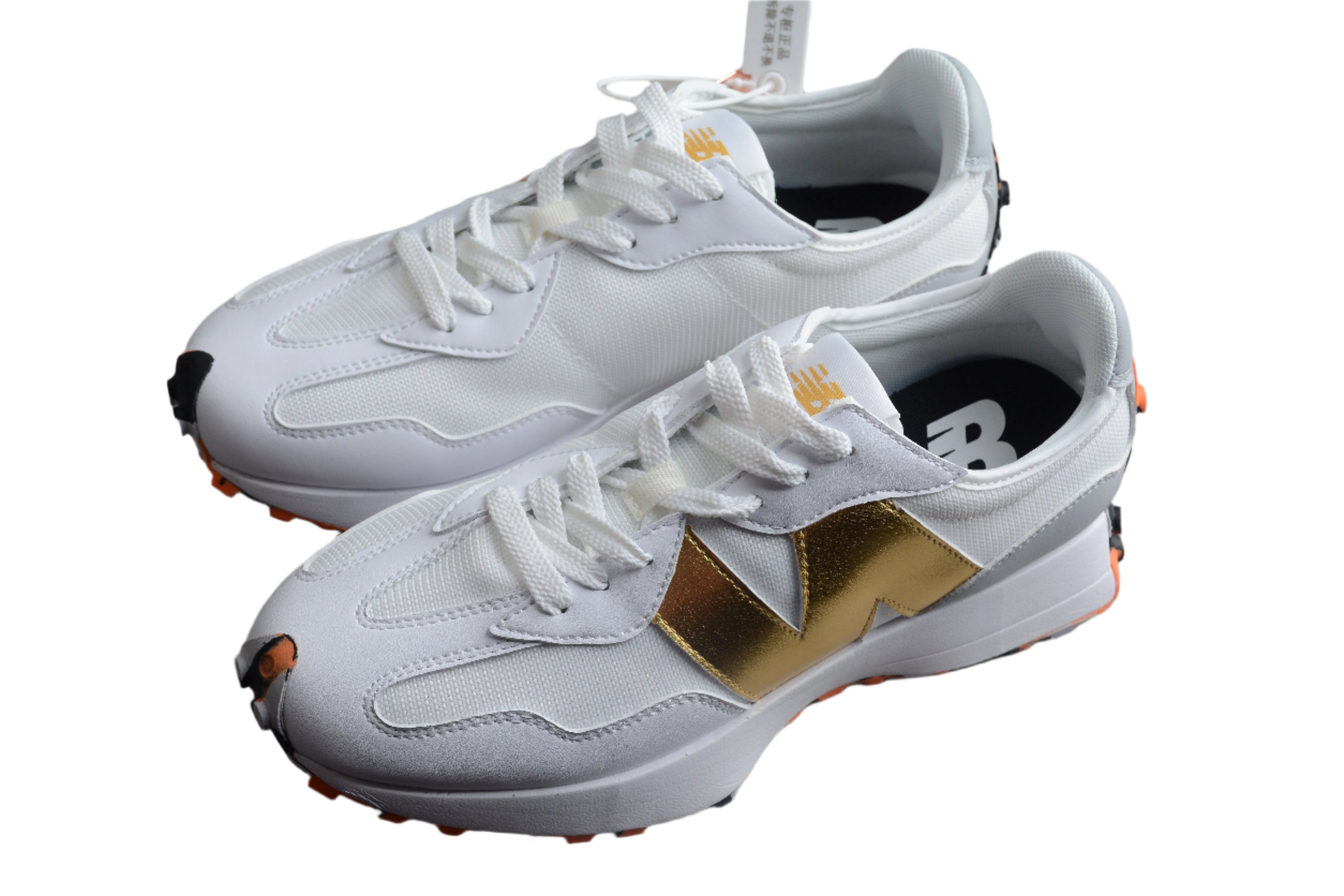 New Balance 327 White / Gold
