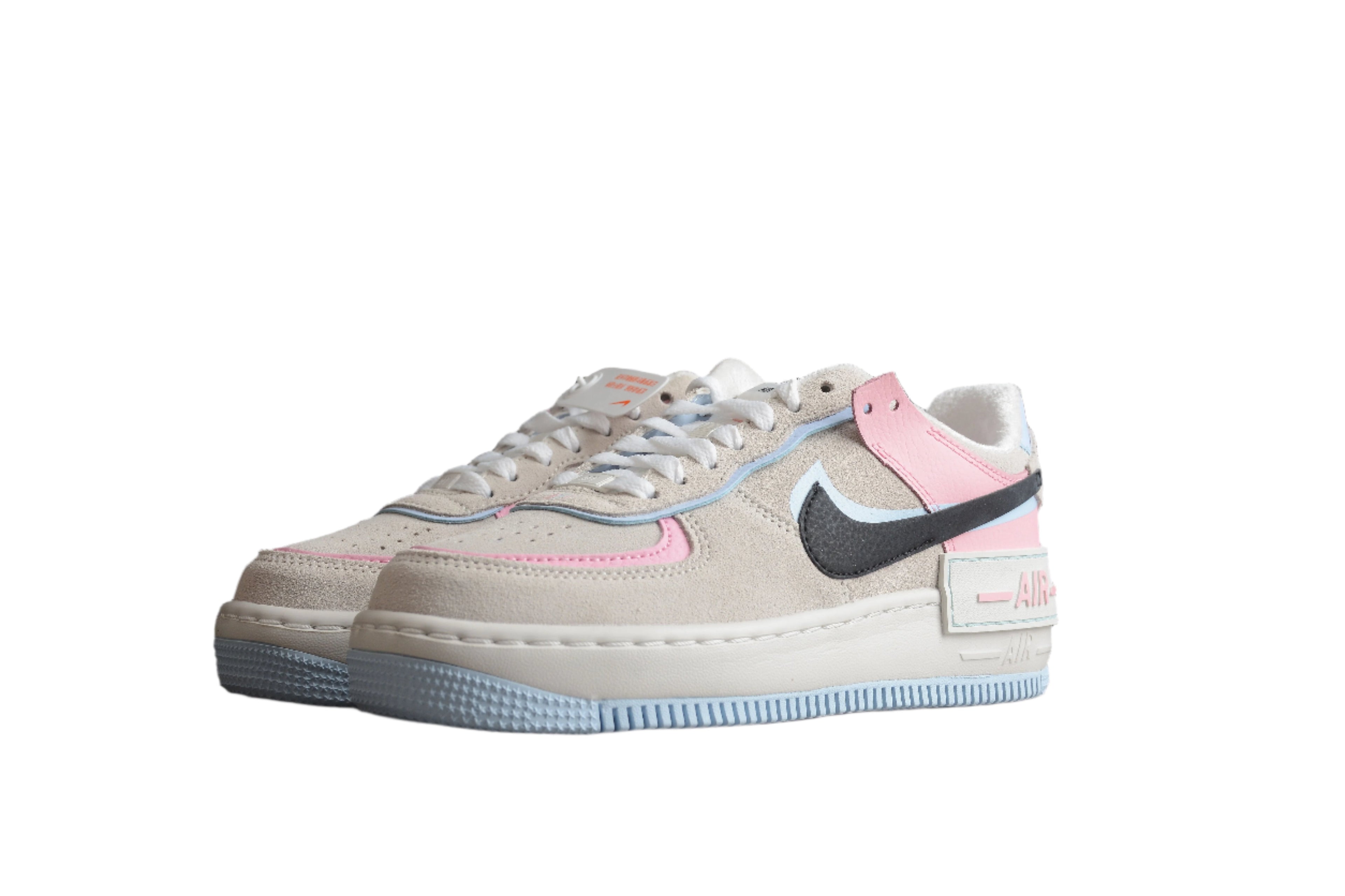 Nike Air Force One Light Blue / Pink / Black