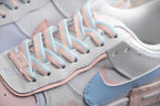 Nike Air Force One Shadow Light Blue and Pink