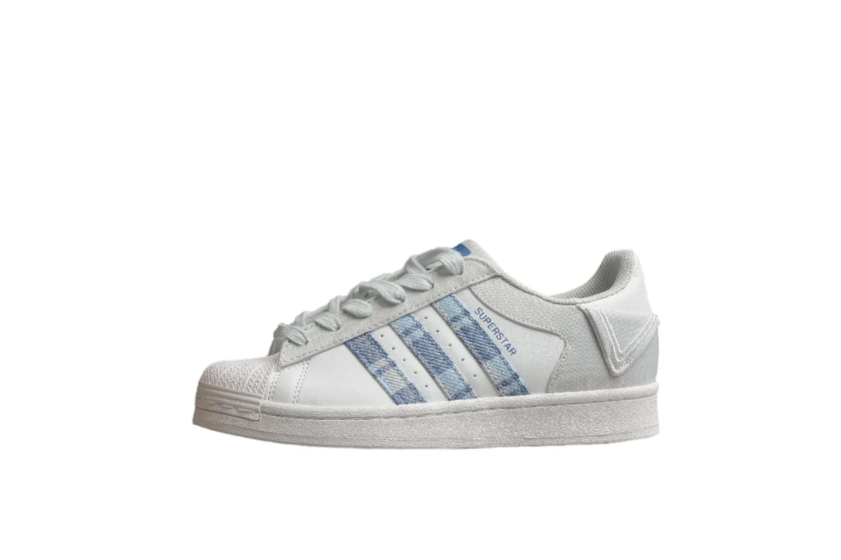 Adidas Superstar White / Light-Blue Jeans
