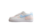 Nike Air Force One Shadow Light Blue and Pink