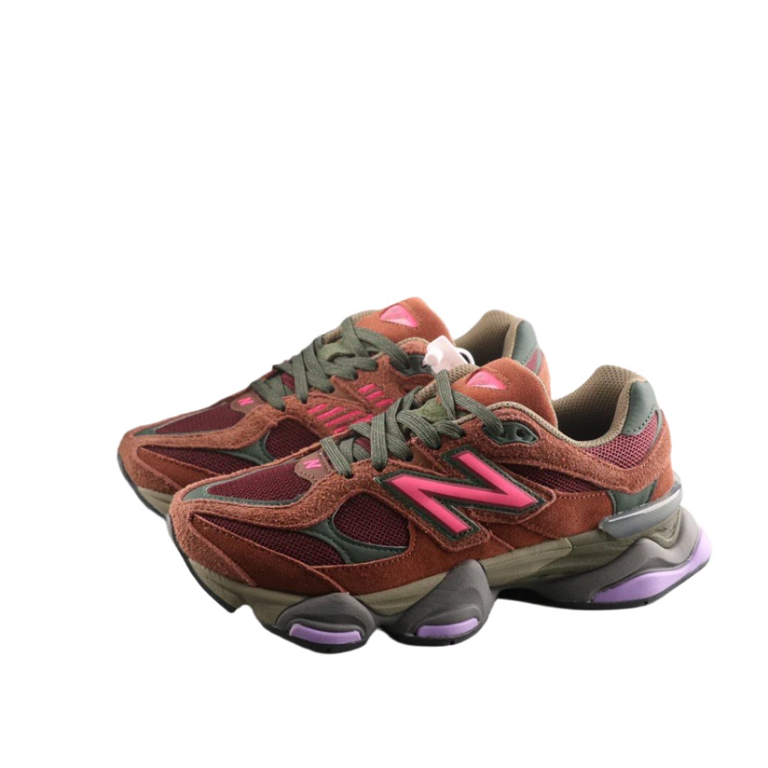 New Balance 9060  Rich Oak/NB Burgundy/Hi-Pink