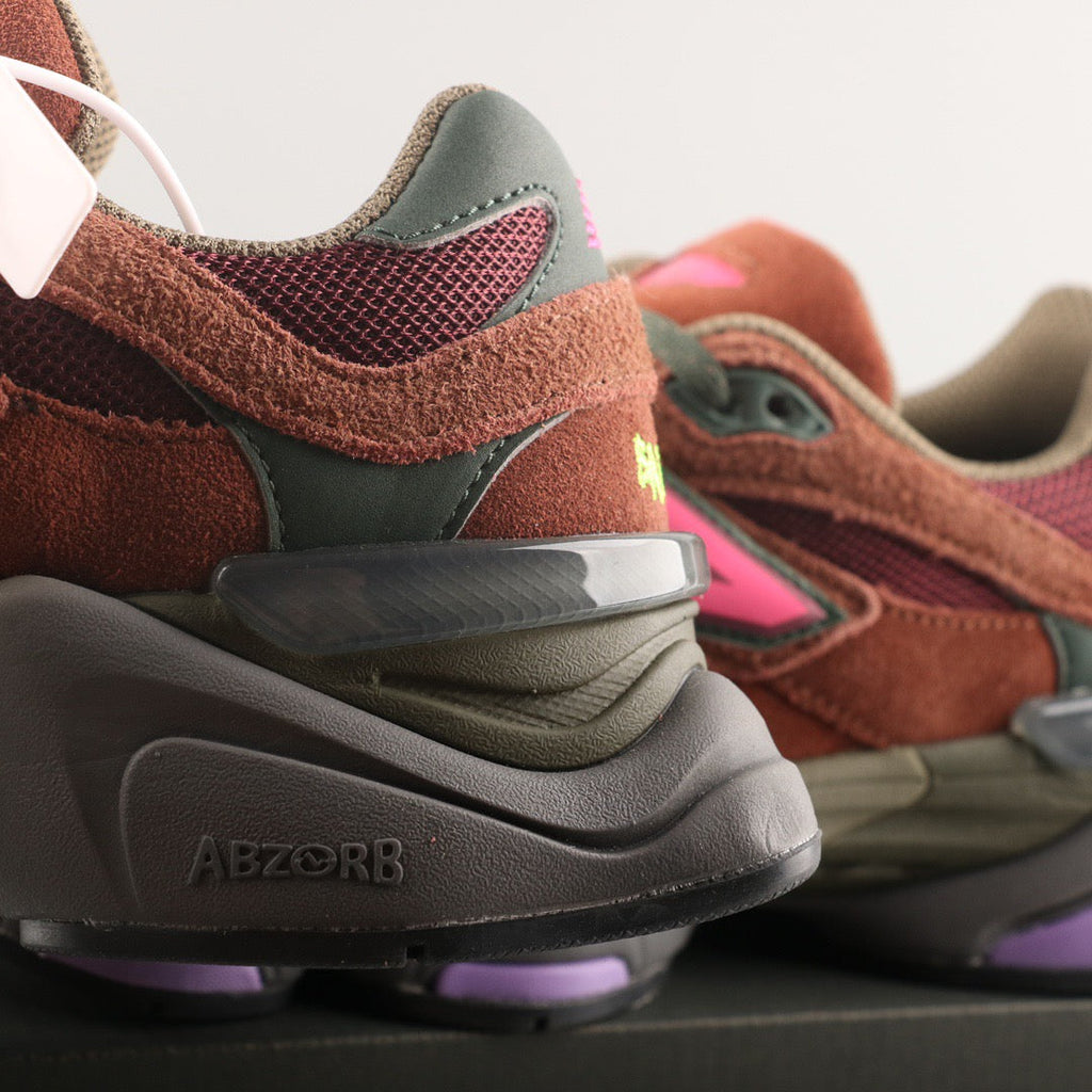 New Balance 9060  Rich Oak/NB Burgundy/Hi-Pink