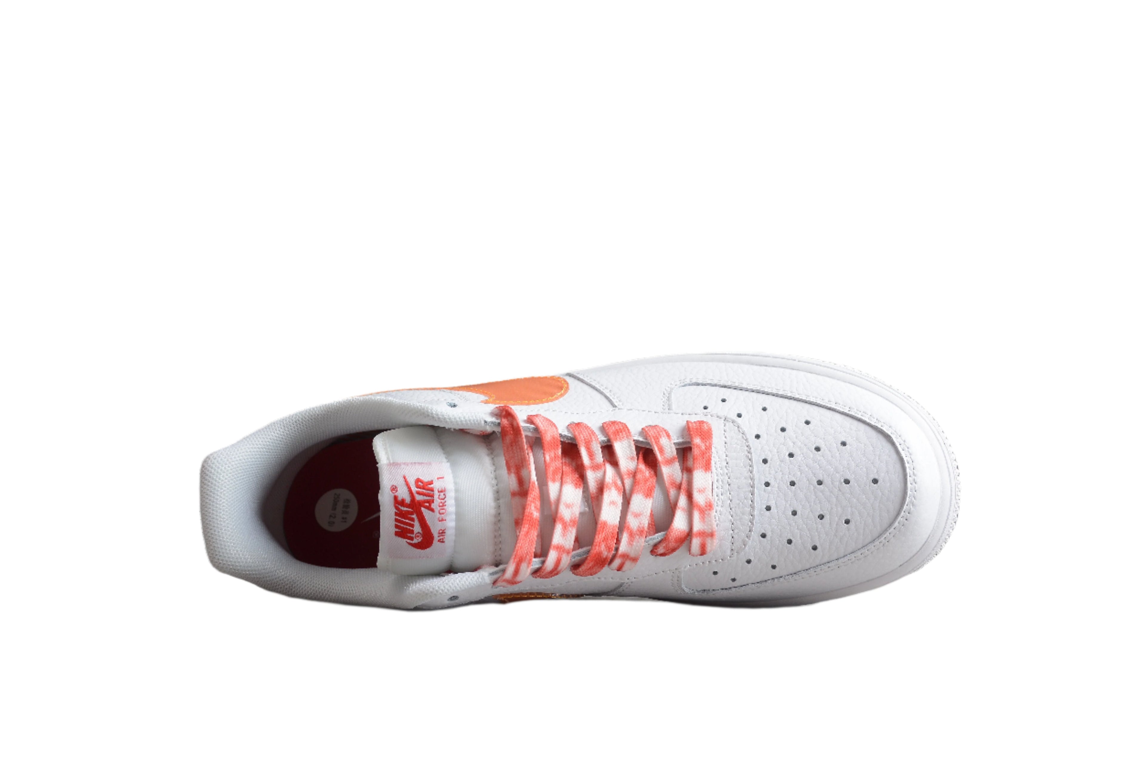 Nike Air Force One Bright Orange and Pink