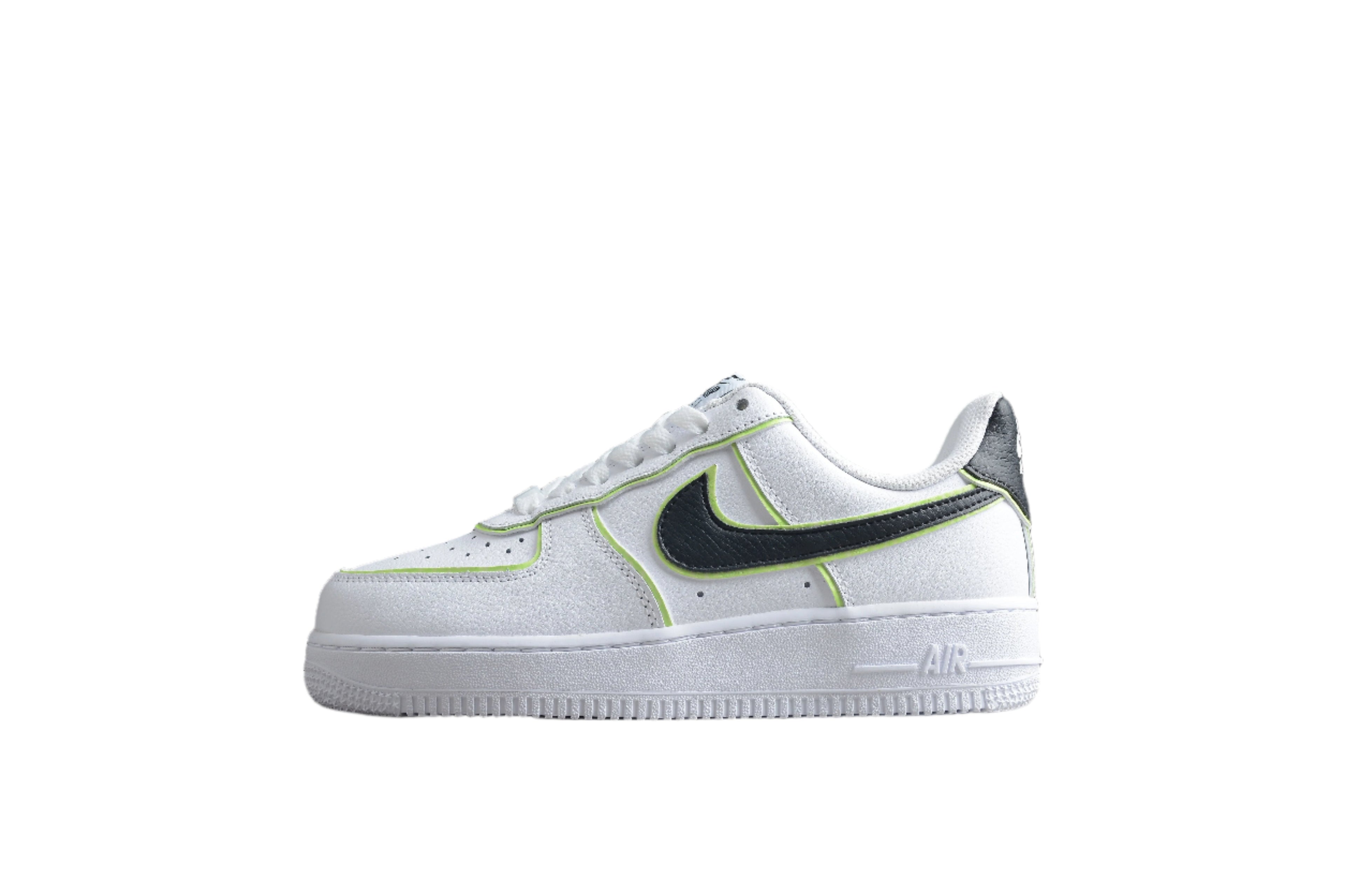 Nike Air Force One White / Black / Neon Green