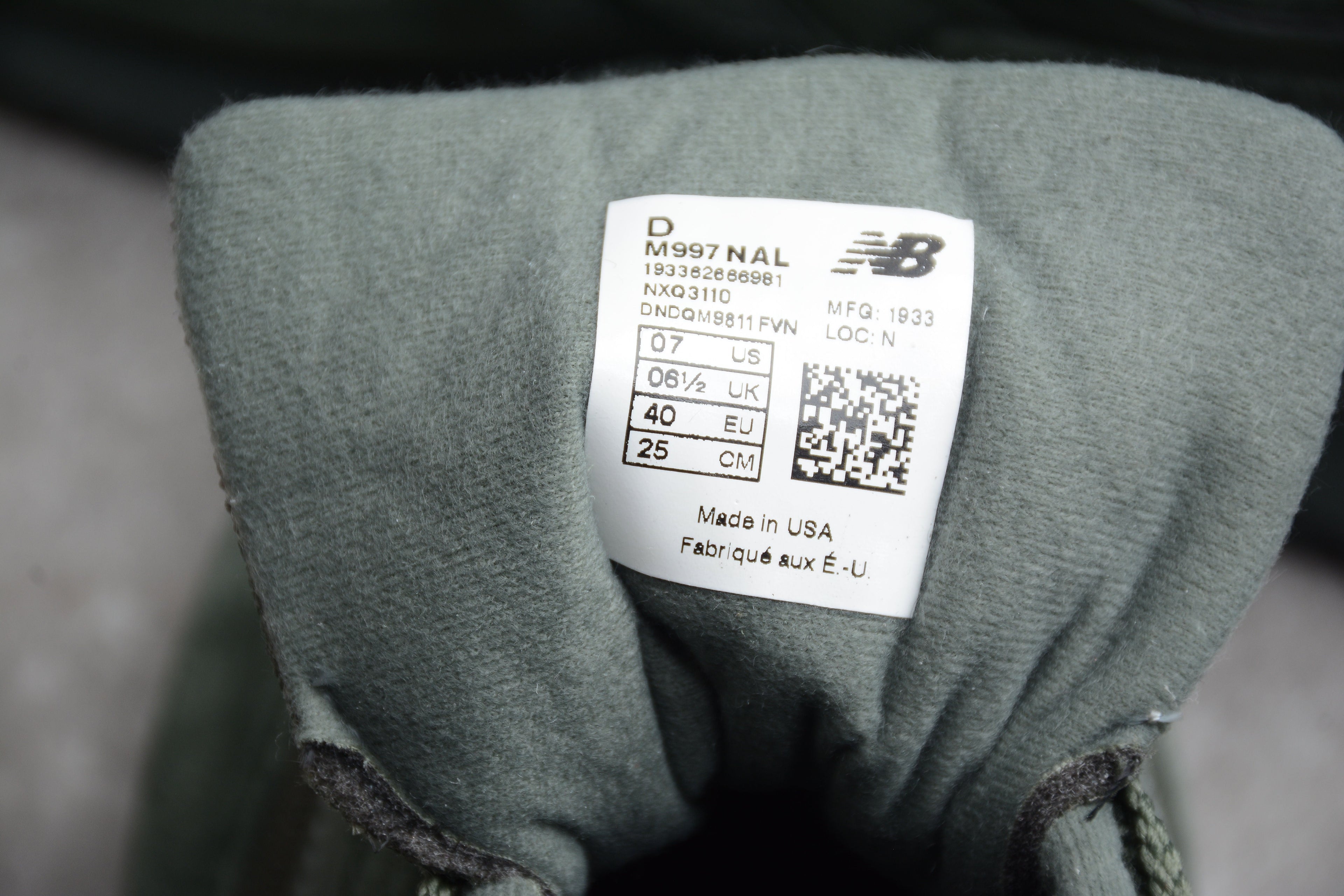 New Balance 997 Green