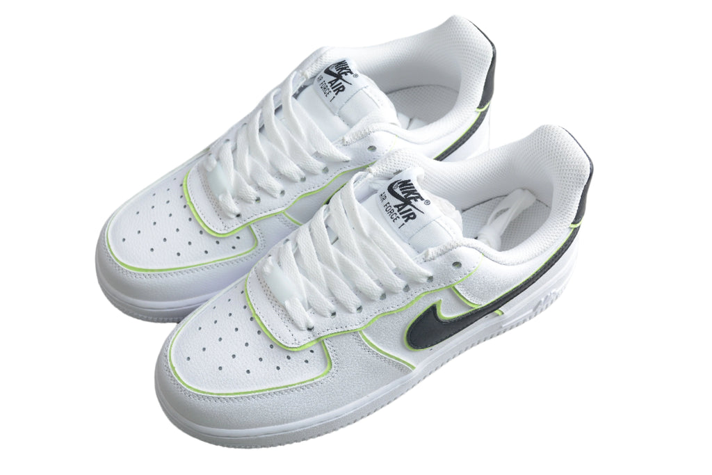 Nike Air Force One White / Black / Neon Green