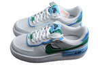 Nike Air Force One Shadow White / Blue / Green