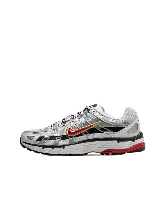 Nike P-6000 Silver / Black / Red
