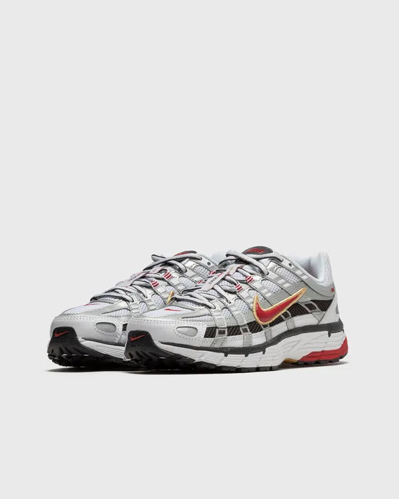 Nike P-6000 Silver / Black / Red
