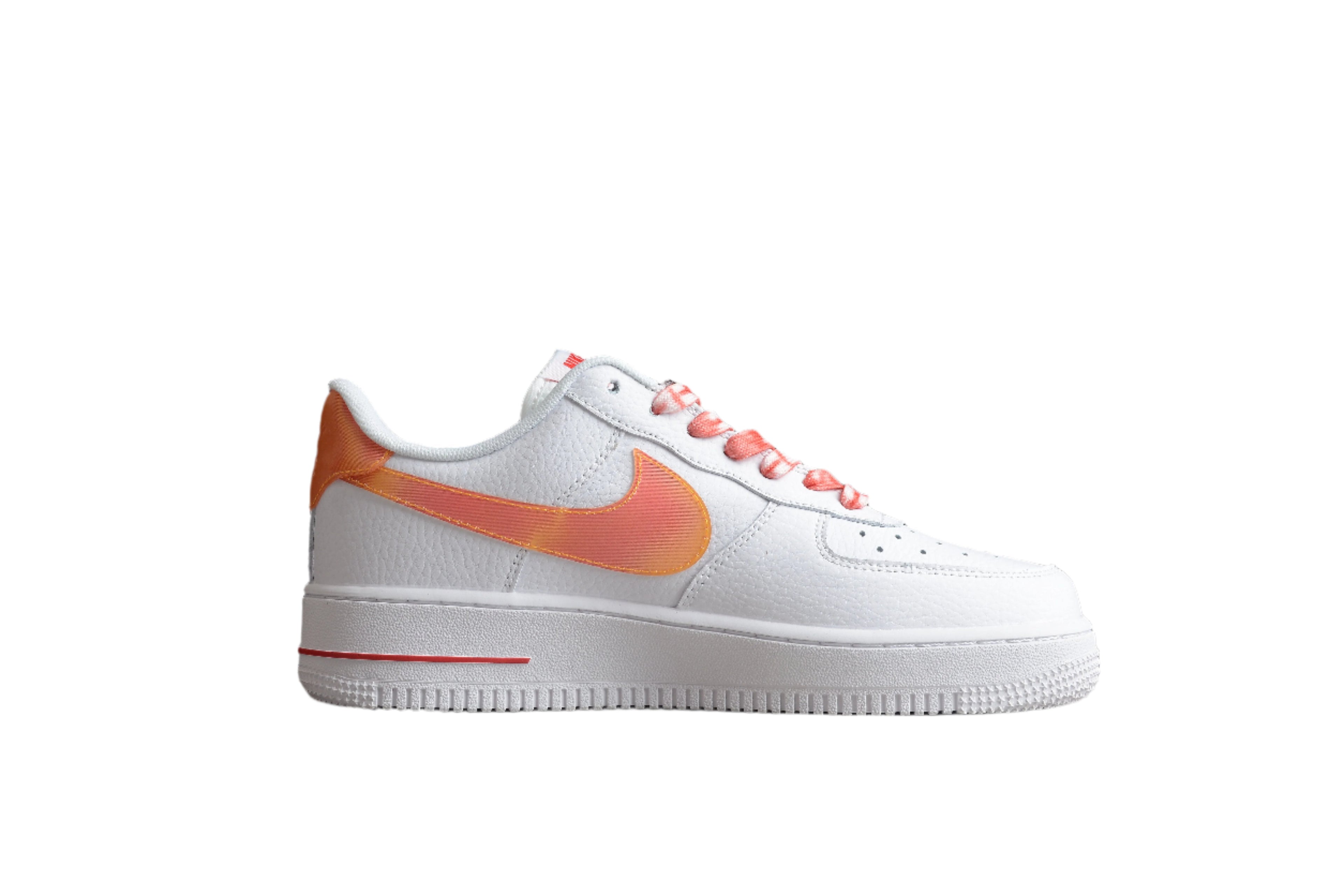 Nike Air Force One Bright Orange and Pink